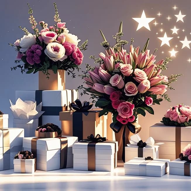 أيقونة فئة ورود وهدايا